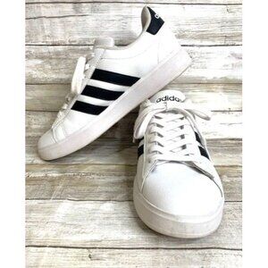 Adidas Women's Grand Court 2.0 Cloud Form White‎ & Black Sneakers Size 9